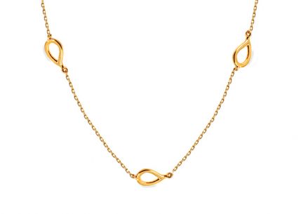 Gold Halskette mit Tropfen - IZ14343B