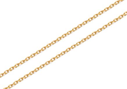 Goldene minimalistische Kette Anker 0,8 mm