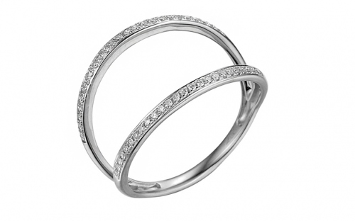 Ring aus Weißgold mit Diamanten Abia - IZBR317A