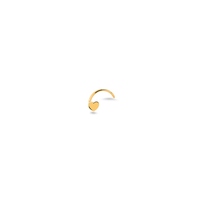 Nasenpiercing mit glattem Herzen