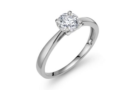 Ring mit Labordiamant Marigold, Weißgold